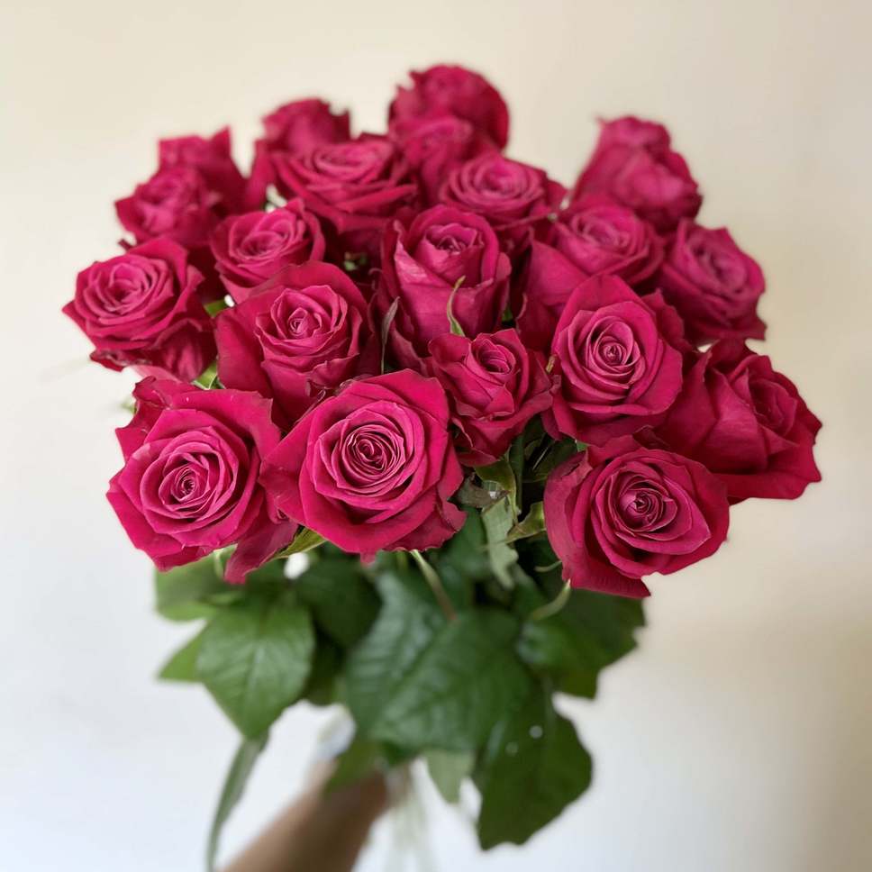 Букет из 21 розы Shangri-La 70 см. - Доставка цветов Саратов. Сервис Delivery Flowers | 8 800 444-00-29