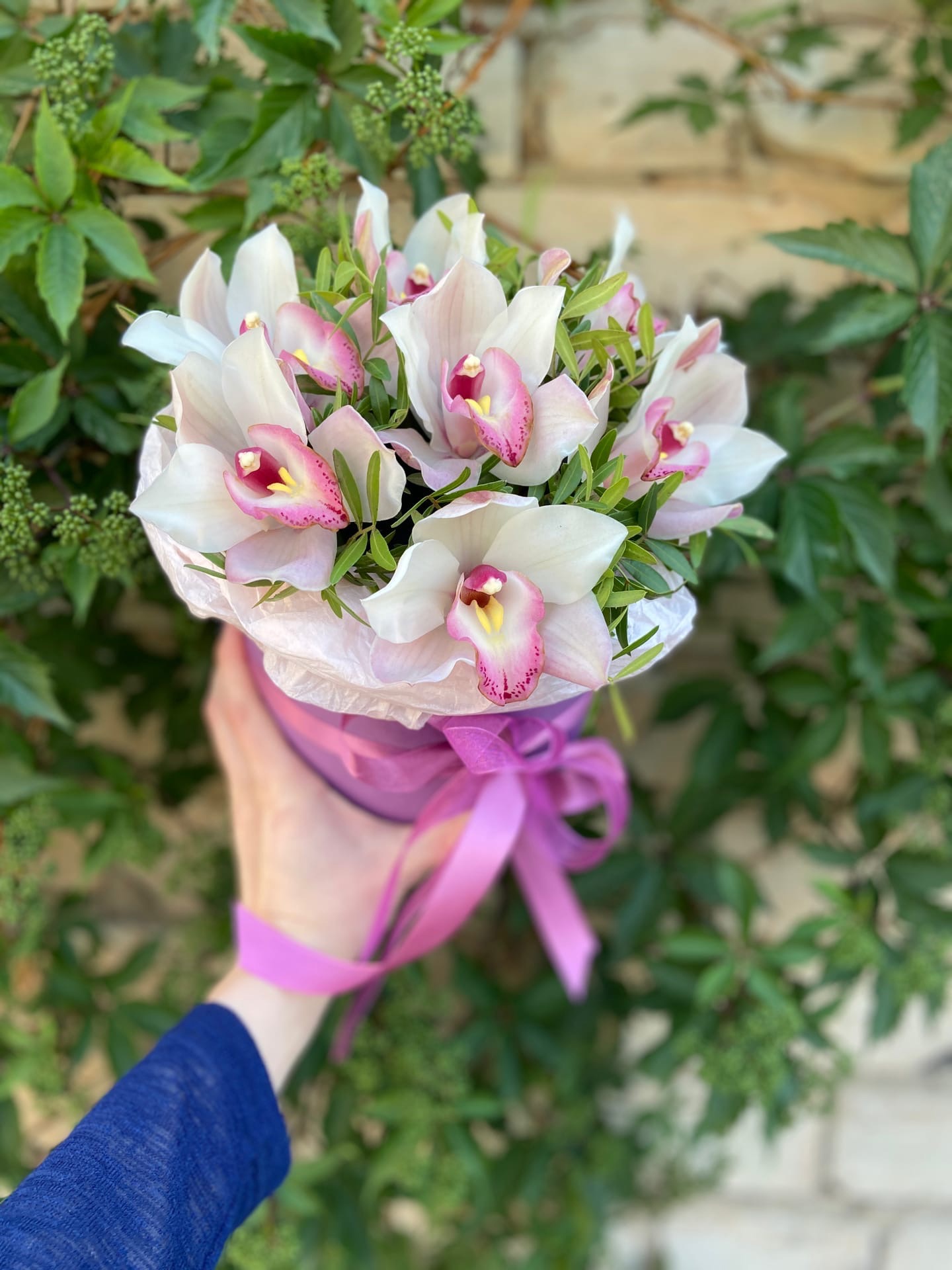 Бокс из орхидей S - Доставка цветов Саратов. Сервис Delivery Flowers | 8 800 444-00-29